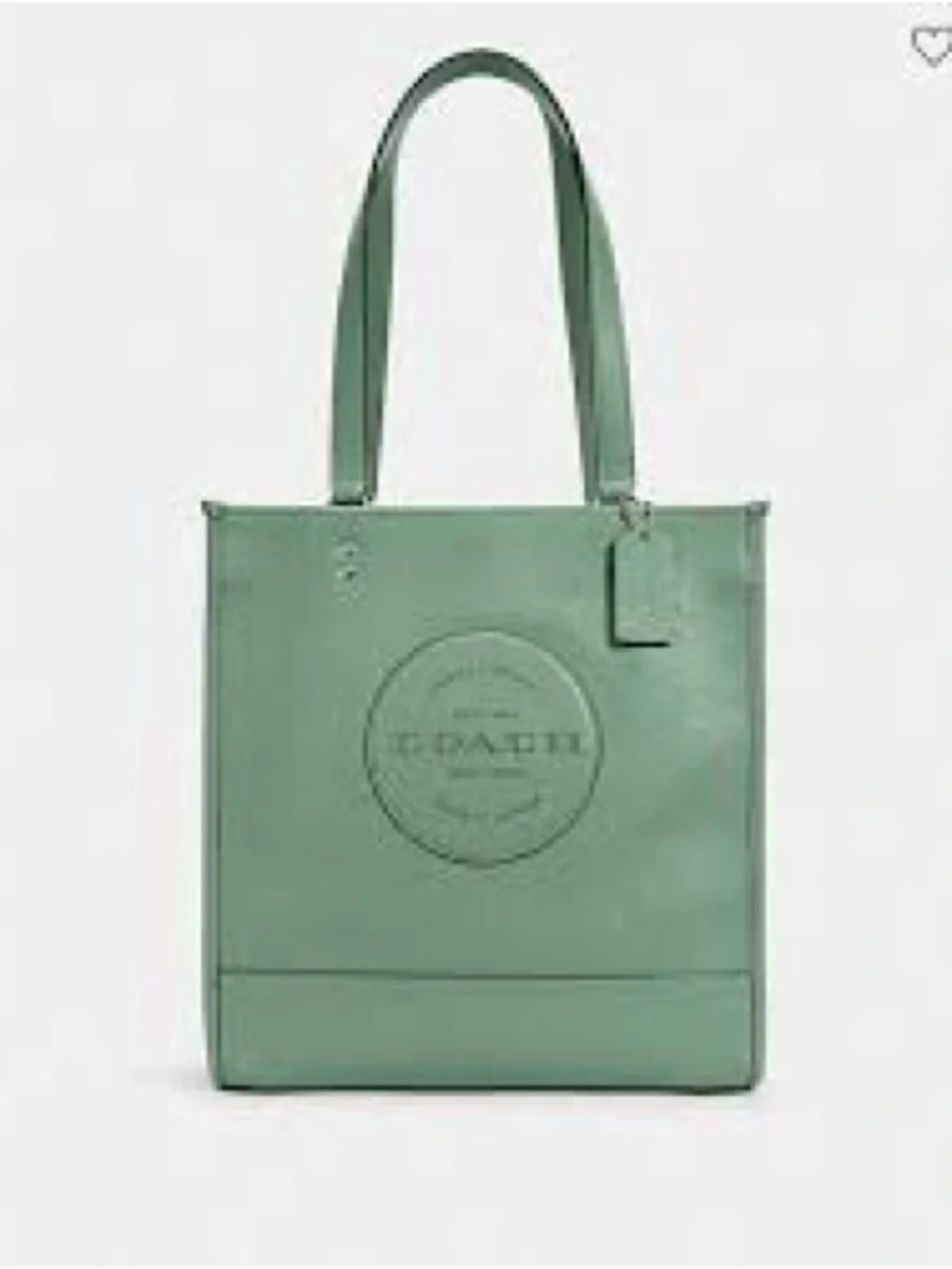 Coach Dempsey medium Leather Tote Bag — Sage Green
